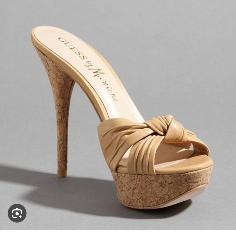 Guess by Marciano platform cork stilettos